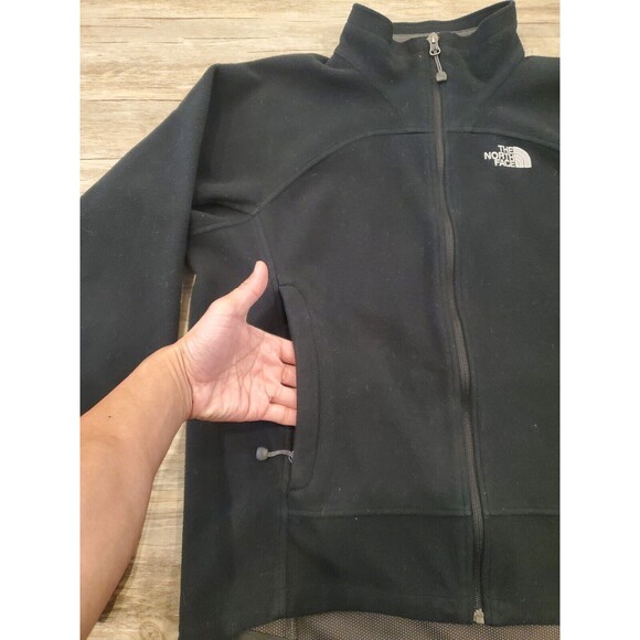 North Face WindWall Heavyweight Fleece Jacket Black Sz M Performance Full Zip - Picture 5 of 16